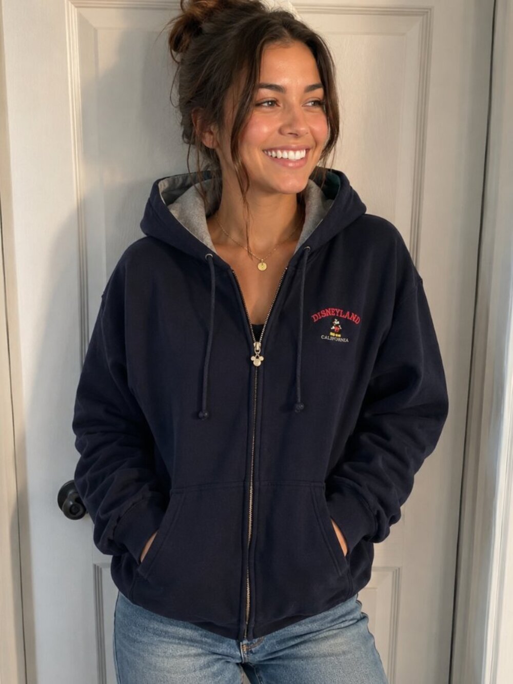DISNEY ZIPPERED HOODIE (LARGE) - Picture 1 of 4